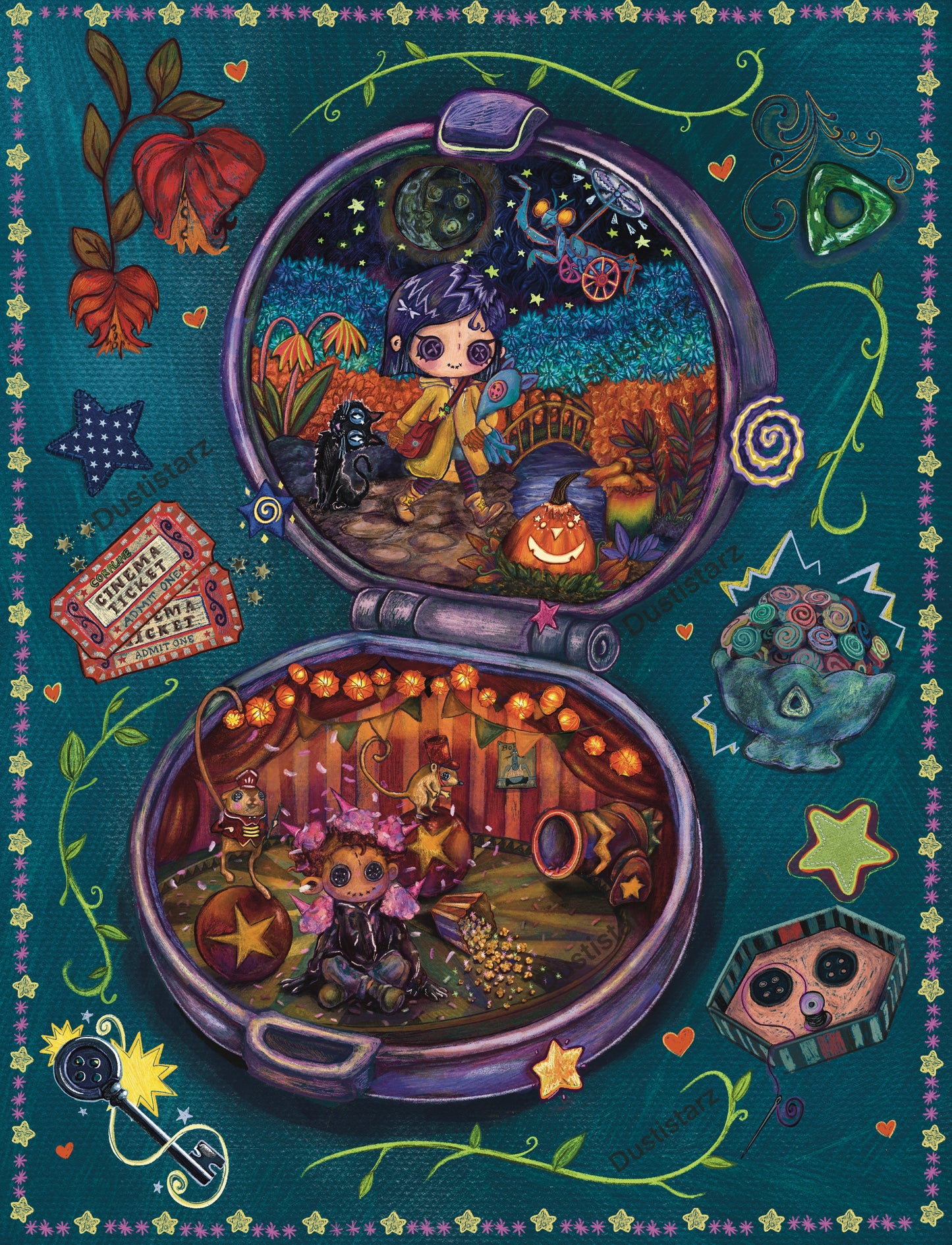 Coraline Pollypocket Mini Print
