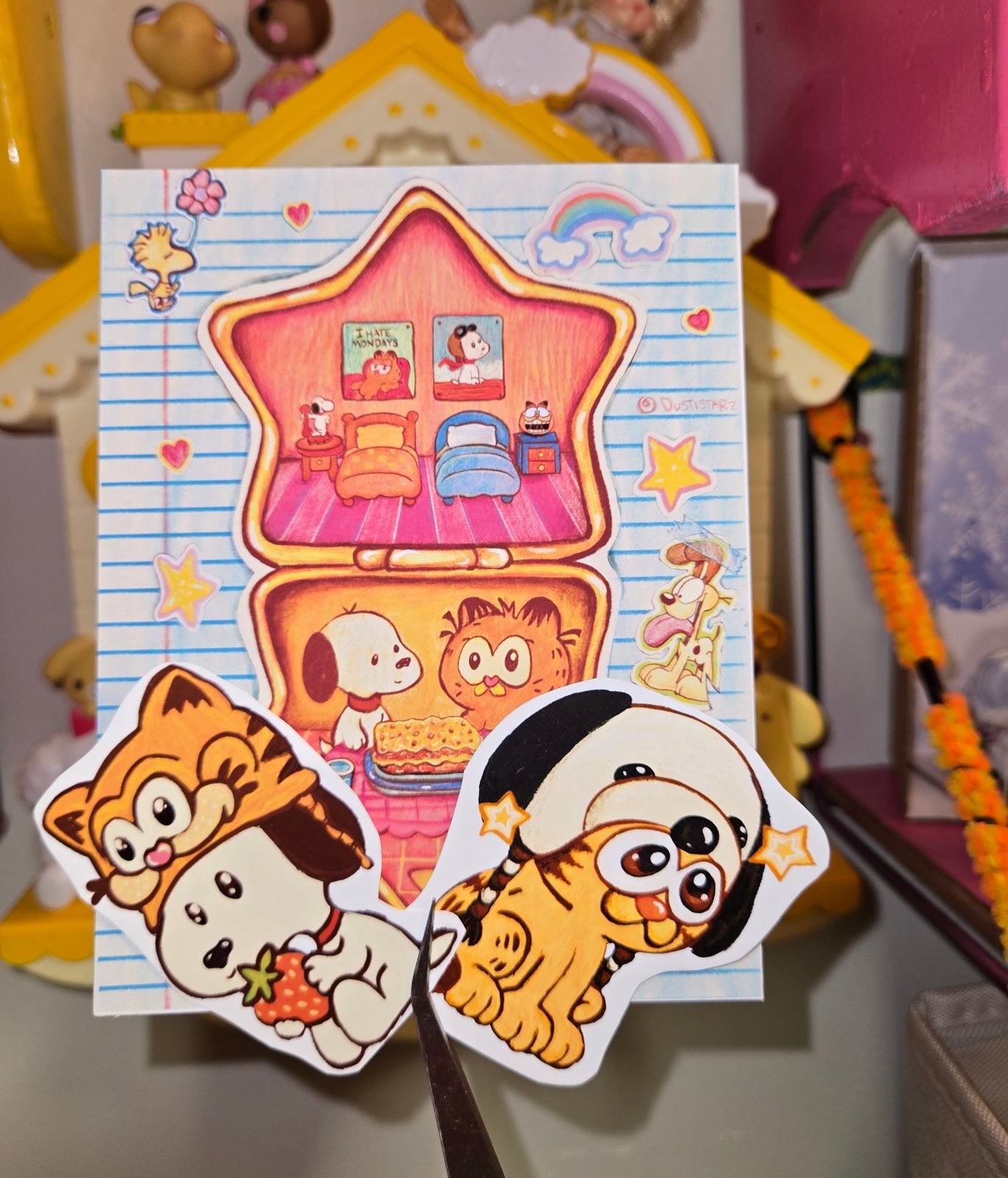 ✨ One-Off Snoopy & Garfield Art Set ✨