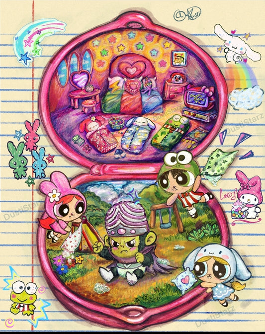 HEYRO KITTY POWER PUFF SWEEPOVER! (FREE SHIPPING)