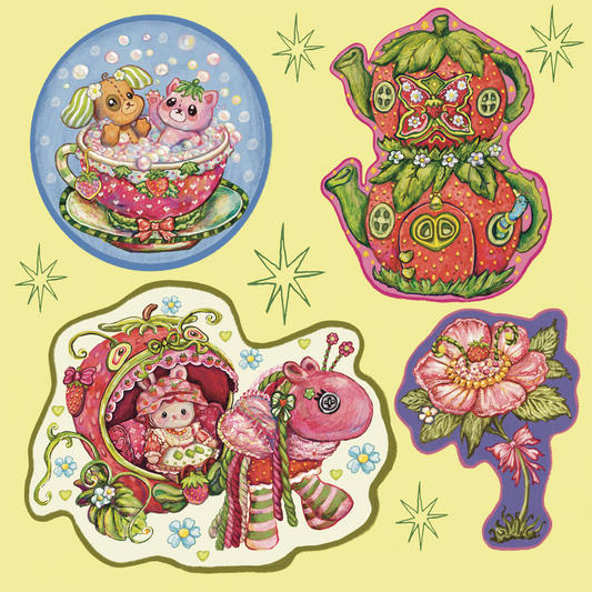 Strawberry Fairy Garden set